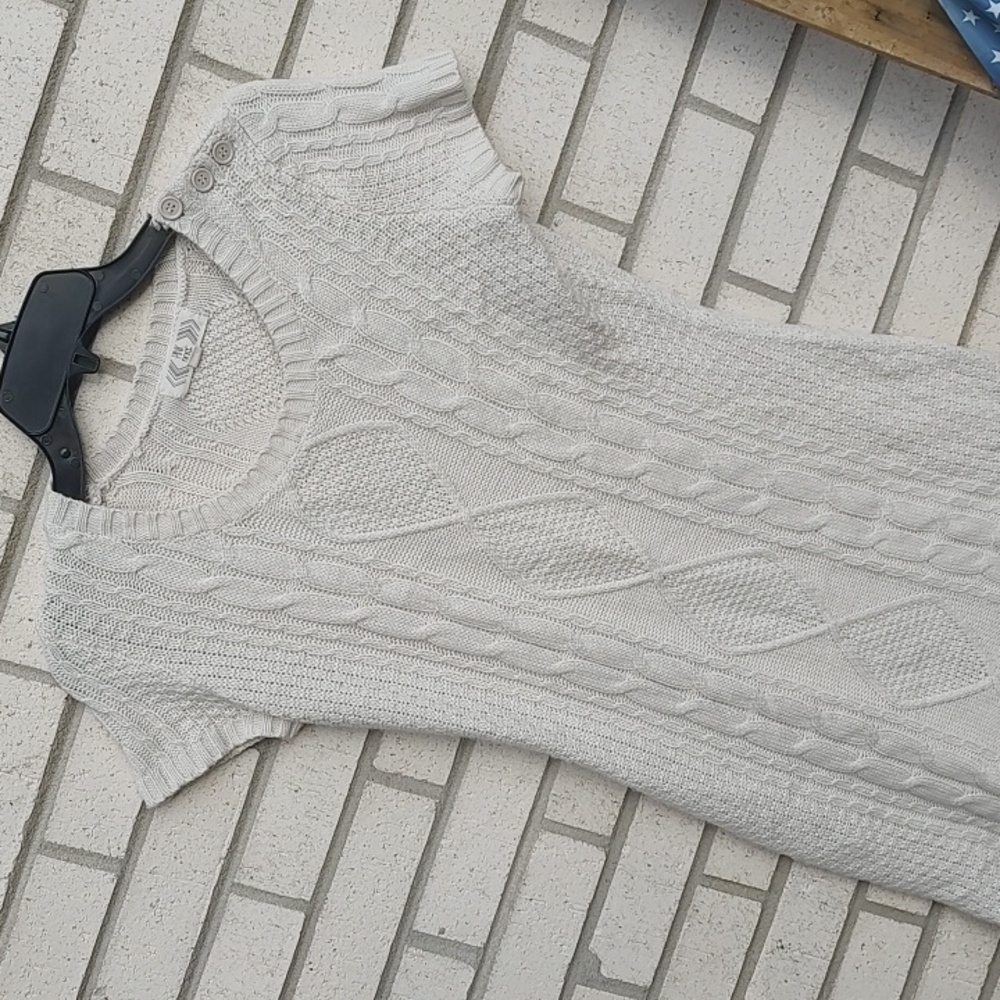 White Sweater Dress - Picture 6 of 10